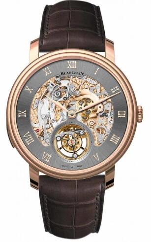 Review Blancpain Le Brassus Carrousel Repetition Minutes Red Gold Replica Watch 0233-3634-55B - Click Image to Close