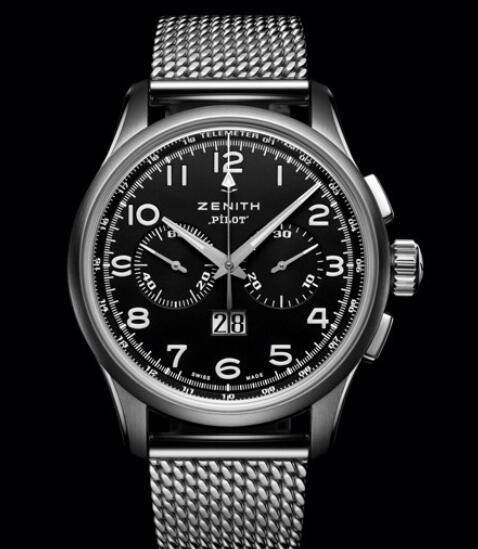 Review Replica Watch Zenith Pilot Big Date Special 03.2410.4010/21.M2410 Steel - Milanese Mesh Steel Bracelet