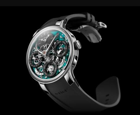 Review MB&F 07.T.GU Legacy Machine Perpetual Evo Green