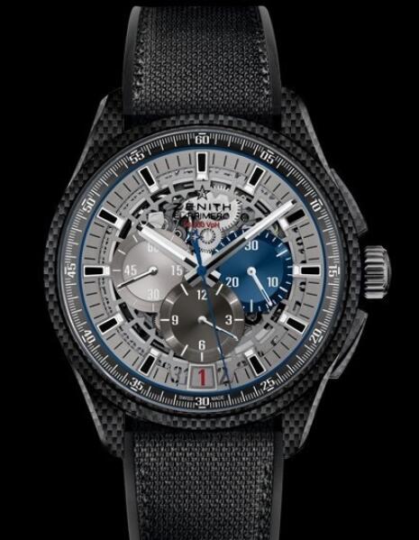 Review Replica Watch Zenith El Primero Lightweight 10.2260.400/69.R573 Carbon - Rubber and Nomex Strap