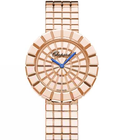 Review Chopard Ice Cube Replica Watch ICE CUBE 36 MM QUARTZ ROSE GOLD 114015-5001