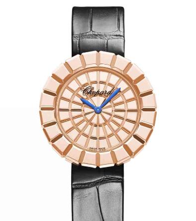 Review Chopard Ice Cube Replica Watch ICE CUBE 36 MM QUARTZ ROSE GOLD 124015-5001