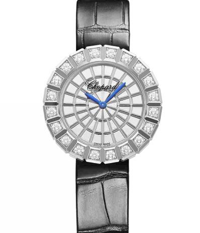 Review Chopard Ice Cube Replica Watch ICE CUBE 36 MM QUARTZ WHITE GOLD DIAMONDS 134015-1001