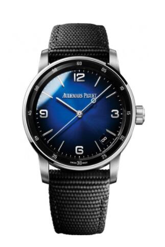 Review Audemars Piguet CODE 11.59 Automatic White Gold Blue Gradient Replica Watch 15210BC.OO.A002KB.01
