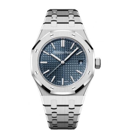Review 2022 Audemars Piguet Royal Oak Selfwinding 37 Stainless Steel Silver Replica Watch 15550ST.OO.1356ST.02 - Click Image to Close