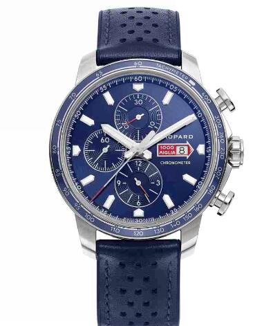 Review Chopard Classic Racing Replica Watch MILLE MIGLIA GTS AZZURRO CHRONO 44 MM AUTOMATIC STAINLESS STEEL 168571-3007