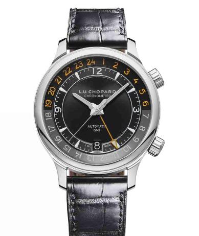 Review Chopard L.U.C Watch Replica Review L.U.C GMT ONE 42 MM AUTOMATIC STAINLESS STEEL 168579-3001 - Click Image to Close