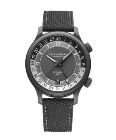 Review Chopard L.U.C Replica Watch L.U.C GMT ONE BLACK 42 MM AUTOMATIC CERAMISED TITANIUM 168579-3004 - Click Image to Close