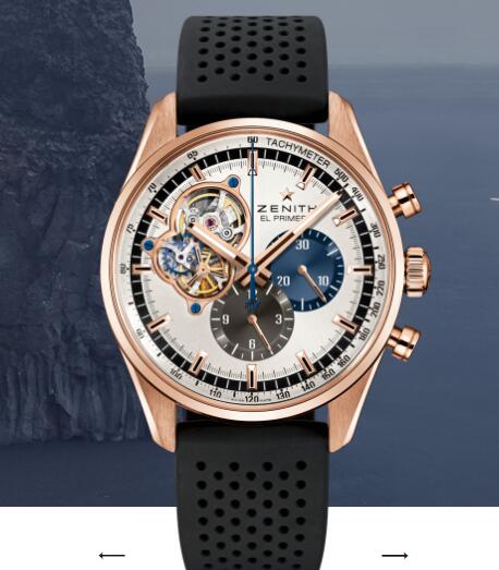 Review Replica Zenith Chronomaster Watch CHRONOMASTER EL PRIMERO OPEN Rose Gold Watch 18.2040.4061/69.R576