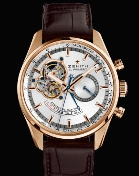 Review Replica Watch Zenith El Primero Chronomaster Open Power Reserve 18.2080.4021/01.C494 Pink Gold - Silver Sun-Burst Dial