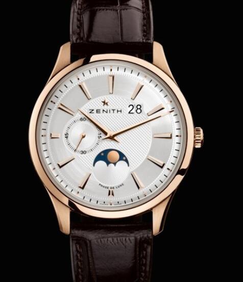 Review Replica Watch Zenith Captain Grande Date Moonphase Zenith Watch Captain 18.2140.691/02.C498 Pink gold