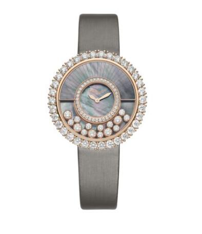 Review Replica Chopard HAPPY DIAMONDS Watch JOAILLERIE 38 MM QUARTZ ROSE GOLD DIAMONDS 204035-5001