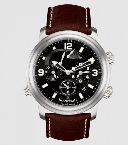 Review Replica Blancpain Léman Réveil GMT Titanium / Black / Barennia Watch 2041-1230-63B