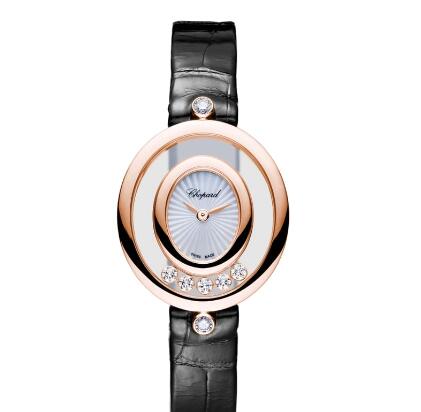 Review Cheap Chopard Happy Diamonds Watch Women HAPPY DIAMONDS OVAL OVAL QUARTZ ROSE GOLD DIAMONDS 204305-5301 - Click Image to Close