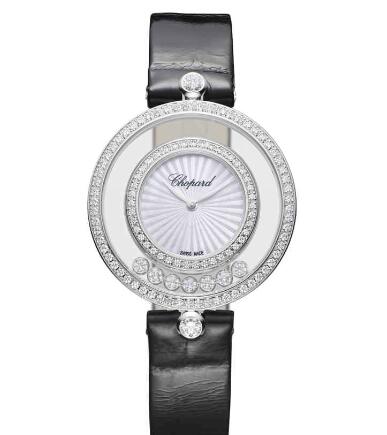 Review Cheap Chopard Happy Diamonds Watch Women HAPPY DIAMONDS ICONS 32 MM QUARTZ WHITE GOLD DIAMONDS 209426-1201