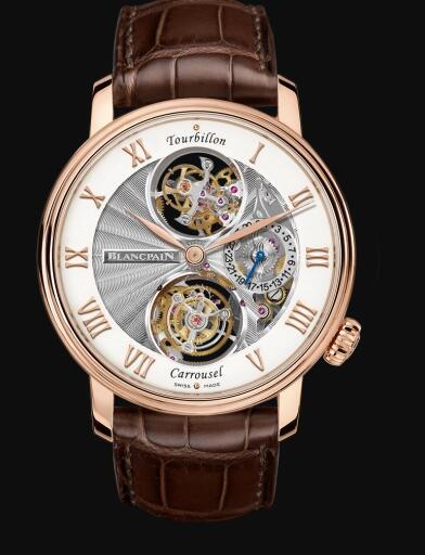 Review Blancpain Le Brassus Tourbillon Carrousel Red Gold Replica Watch 2322-3631-55B