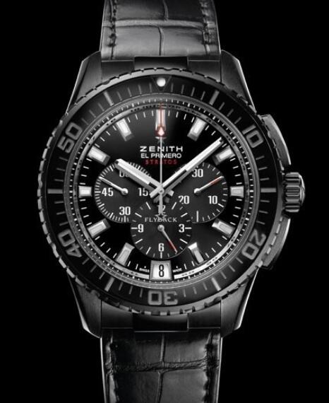 Review Replica Watch Zenith El Primero Stratos Flyback 24.2060.405/21.C714 Black Alchron - Black Ceramic Bezel