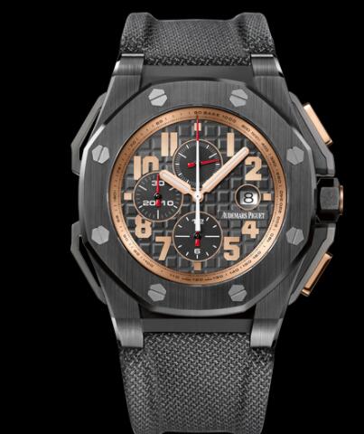 Review Audemars Piguet Replica Watch ROYAL OAK OFFSHORE ARNOLD SCHWARZENEGGER THE LEGACY CHRONOGRAPH 263781O.OO.A001KE.01 - Click Image to Close