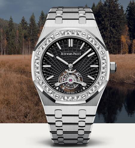 Review Audemars Piguet Royal Oak TOURBILLON EXTRA-THIN Watch Replica 26521BC.ZZ.1220BC.01