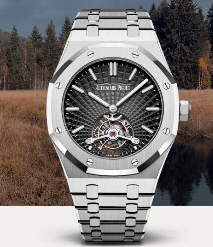 Review Audemars Piguet Royal Oak TOURBILLON EXTRA-THIN Watch Replica 26522BC.OO.1220BC.01