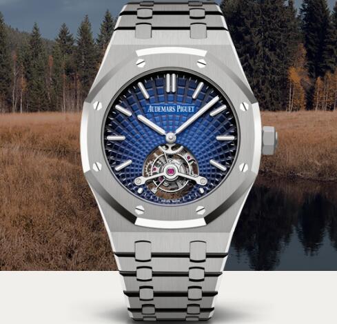 Review Audemars Piguet Royal Oak TOURBILLON EXTRA-THIN Replica Watch 26522TI.OO.1220TI.01