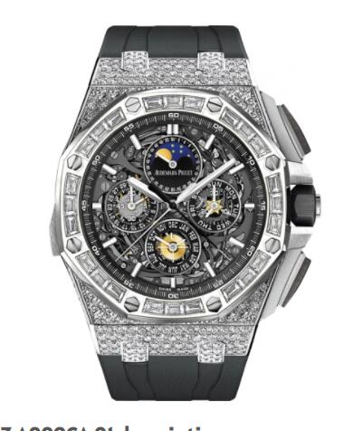 Review Replica Audemars Piguet Royal Oak OffShore Grande Complication White Gold Baguette Skeleton Watch 26575BC.ZZ.A002CA.01