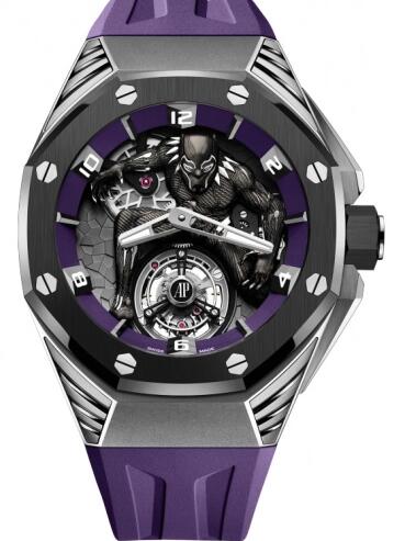 Review Audemars Piguet Royal Oak Concept Black Panther Flying Tourbillon Replica Watch 26620IO.OO.D077CA.01 - Click Image to Close