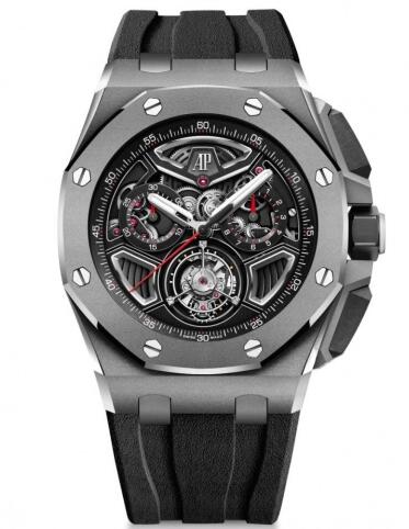 Review Replica Audemars Piguet Royal Oak Offshore Selfwinding Flying Tourbillon Chronograph 26622TI.GG.D002CA.01 Watch