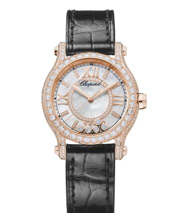 Review Chopard Happy Sport Watch Cheap Price 30 MM AUTOMATIC ROSE GOLD DIAMONDS 274302-5003