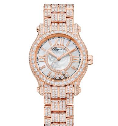 Review Chopard Happy Sport Watch Cheap Price 30 MM AUTOMATIC ROSE GOLD DIAMONDS 274302-5004