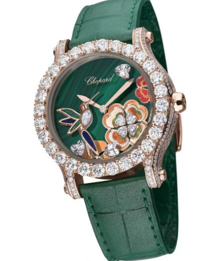 Review 2022 Chopard Happy Sport Métiers d’Art Hummingbird Edition Replica Watch 274425-5002