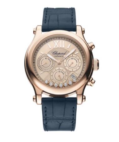 Review 2022 Chopard Happy Sport Chrono Replica Watch 274653-5001 - Click Image to Close