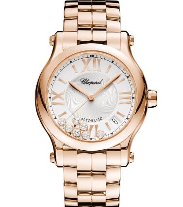 Review Chopard Happy Sport Watch Cheap Price 36 MM AUTOMATIC ROSE GOLD DIAMONDS 274808-5002