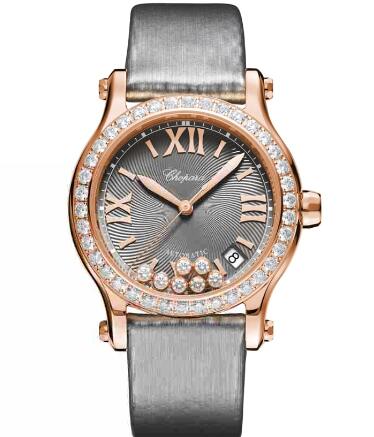 Review Chopard Happy Sport Watch Cheap Price 36 MM AUTOMATIC ROSE GOLD DIAMONDS 274808-5014