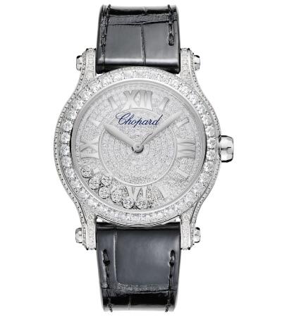 Review Chopard Happy Sport Joaillerie Watch Cheap Price 36 MM AUTOMATIC WHITE GOLD DIAMONDS 274891-1001 - Click Image to Close