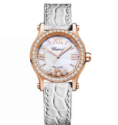 Review Chopard Happy Sport Watch Cheap Price 30 MM AUTOMATIC ROSE GOLD DIAMONDS 274893-5010
