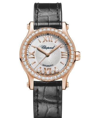 Review Chopard Happy Sport Watch Cheap Price 30 MM AUTOMATIC ROSE GOLD DIAMONDS 274893-5012