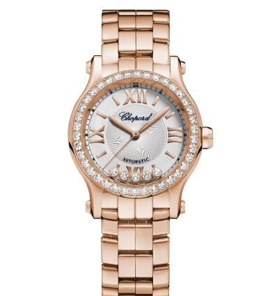 Review Chopard Happy Sport Watch Cheap Price 30 MM AUTOMATIC ROSE GOLD DIAMONDS 274893-5014