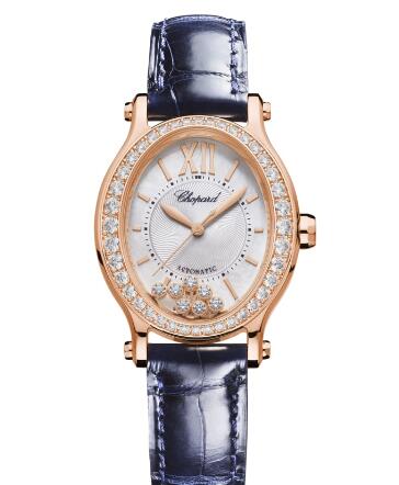 Review Chopard Happy Sport Oval Watch Cheap Price 31 X 29 MM AUTOMATIC ROSE GOLD DIAMONDS 275362-5002 - Click Image to Close