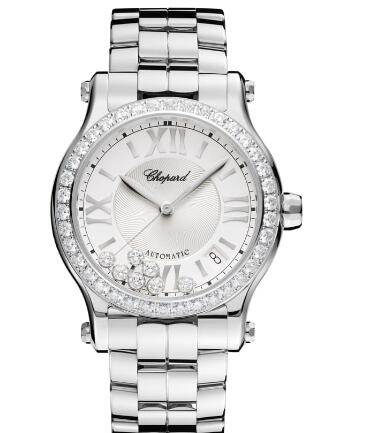 Review Chopard Happy Sport Watch Cheap Price 36 MM AUTOMATIC STAINLESS STEEL DIAMONDS 278559-3004