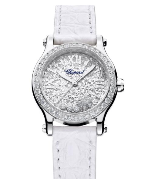 Review Chopard Happy Snowflakes Replica Watch 278573-3023