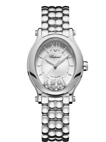 Review Chopard Happy Sport Oval Watch Cheap Price 31 X 29 MM AUTOMATIC STAINLESS STEEL DIAMONDS 278602-3002