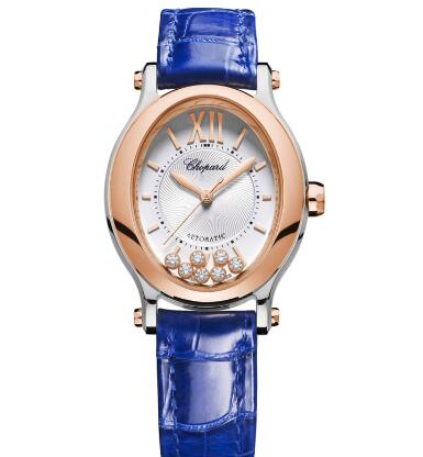 Review Chopard Happy Sport Oval Watch Cheap Price 31 X 29 MM AUTOMATIC GOLD ROSE STAINLESS STEEL DIAMONDS 278602-6001