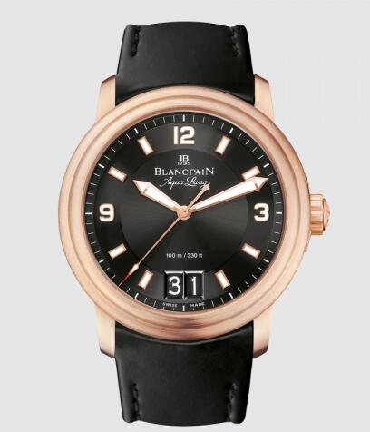 Review Replica Blancpain Léman Grande Date Aqua Lung Red Gold / Black / Rubber Watch 2850B-3630A-64B