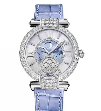Review Chopard Imperiale Moonphase Watches for sale Review Replica 36 MM AUTOMATIC WHITE GOLD DIAMONDS 384246-1001 - Click Image to Close