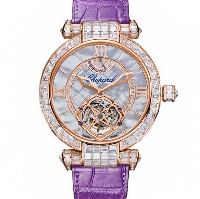 Review Chopard Imperiale Tourbillon Watches for sale Review Replica 42 MM MANUAL ROSE GOLD DIAMONDS 384250-5005