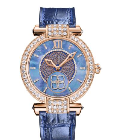 Review Chopard Imperiale Joaillerie Watches for sale Review Replica 36 MM AUTOMATIC ROSE GOLD DIAMONDS 384296-5001 - Click Image to Close