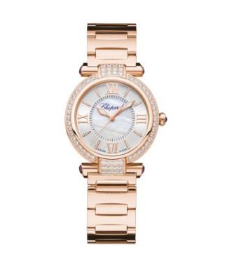 Review Chopard Imperiale Watches for sale Review Replica 29 MM AUTOMATIC ROSE GOLD DIAMONDS 384319-5008 - Click Image to Close