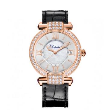 Review Chopard Imperiale Watches for sale Review Replica 36 MM AUTOMATIC ROSE GOLD DIAMONDS 384822-5002 - Click Image to Close