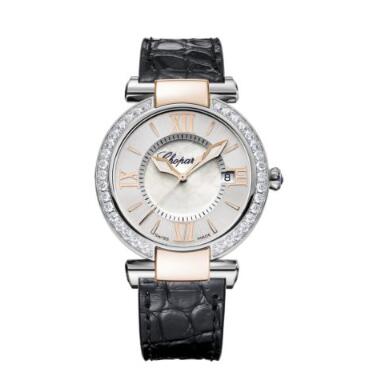 Review Chopard Imperiale Watches for sale Review Replica 36 MM QUARTZ OSE GOLD STAINLESS STEEL DIAMONDS 388532-6003 - Click Image to Close